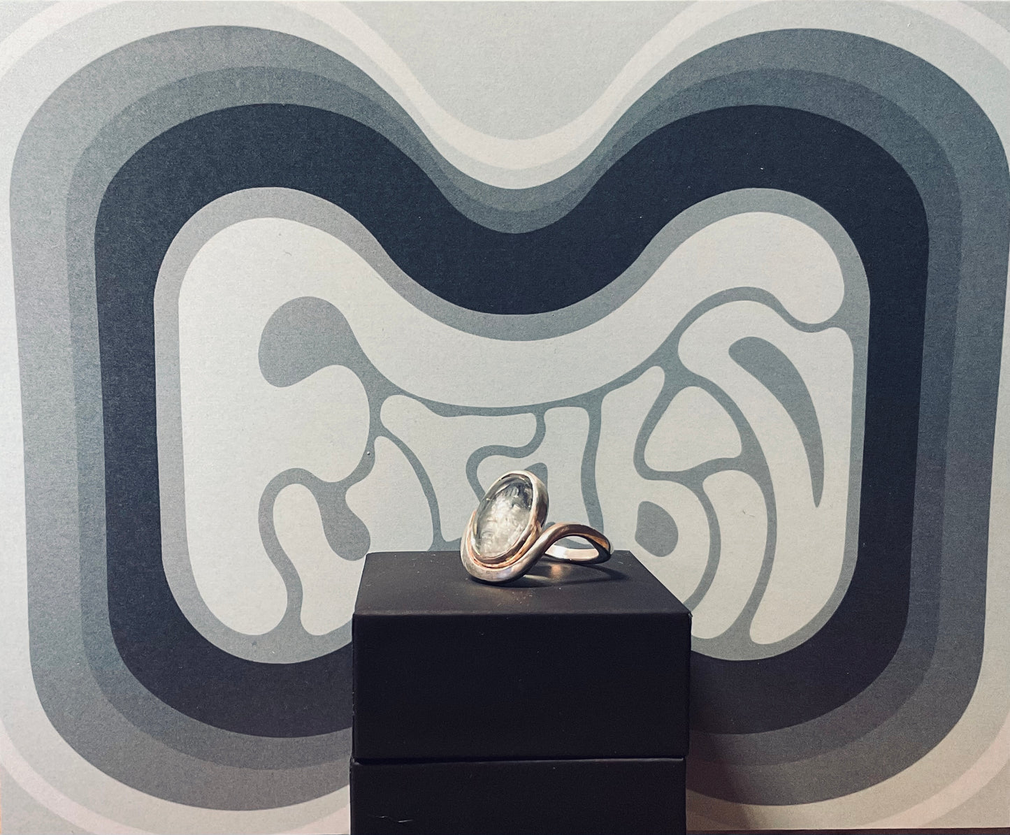 Bague "Anna Maria" Argent et Aigue-Marine