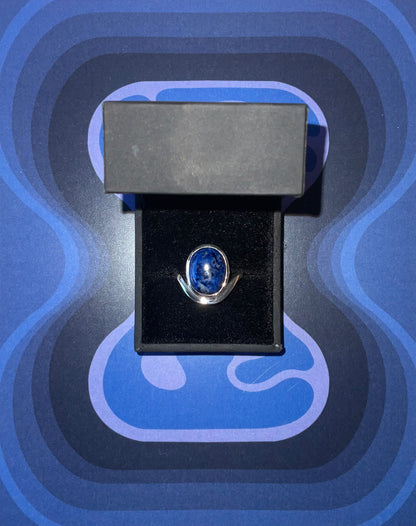 Bague "Anna Maria" Argent et Lapis lazuli