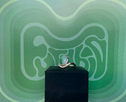 Bague "Anna Maria" Argent et Jade du Myanmar