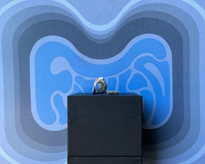 Bague "Tamuj" Argent et Labradorite