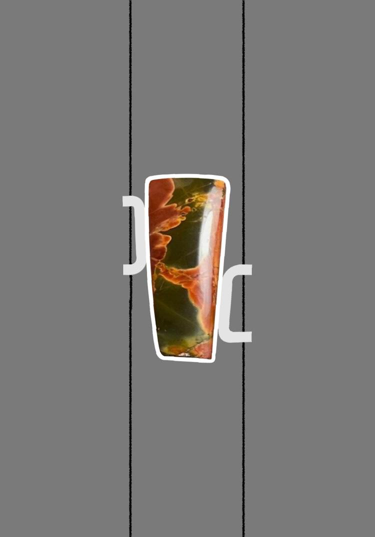 Bague "Kirin" Argent et Jaspe cherry creek